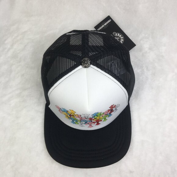 Chrome heart Black Embroidered Cap